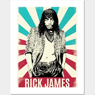 Vintage Retro Rick James Posters and Art
